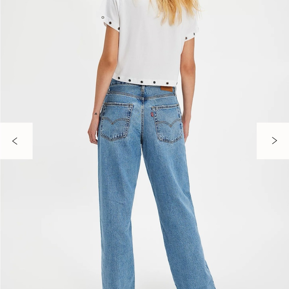 Levi's Women's Sky Blue Straight Leg Jeans - Picture 1 of 6